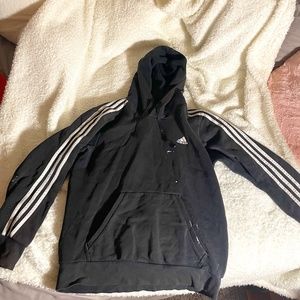 basic black Adidas hoodie
